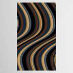 Wavy Stripes V - Dark Vintage  Tablecloth Gallery Image 2