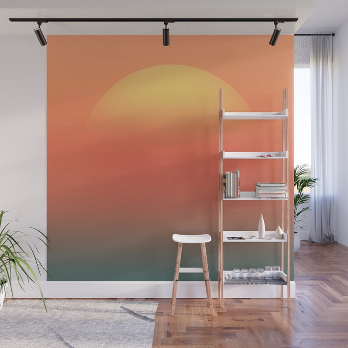 Ocean sunrise Wall Mural Gallery Image 1