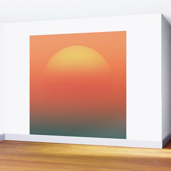 Ocean sunrise Wall Mural Gallery Image 2