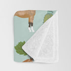 Horses Cactus - horse, cactus, western, texas, cowgirl, girl, cactus fabric, blanket, horse Throw Blanket Gallery Image 3