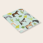 Horses Cactus - horse, cactus, western, texas, cowgirl, girl, cactus fabric, blanket, horse Notebook Gallery Image 2
