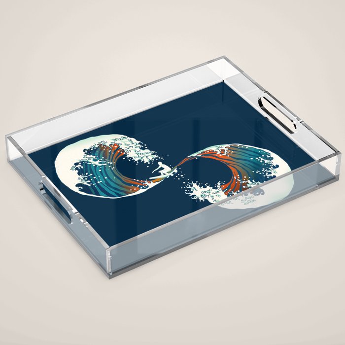 The Wave is forever Acrylic Tray Gallery Image 1