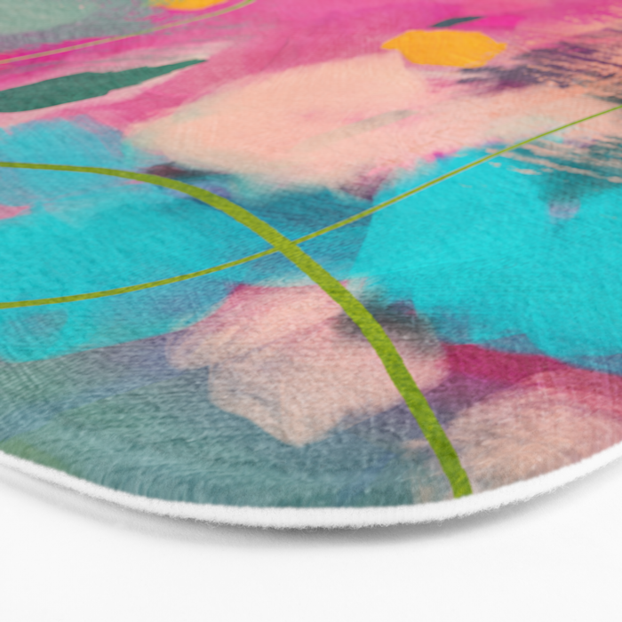 mixed abstract brush color study art 1 Bath Mat Gallery Image 3