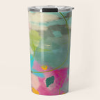 mixed abstract brush color study art 1 Travel Mug Gallery Image 1