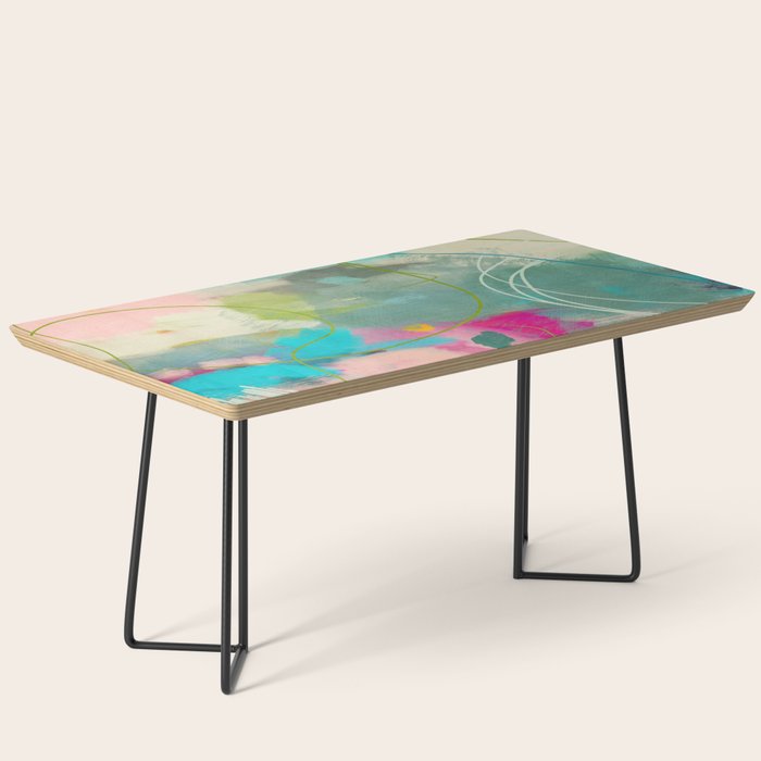 mixed abstract brush color study art 1 Coffee Table Gallery Image 1