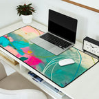 mixed abstract brush color study art 1 Desk Mat Gallery Image 2