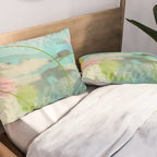mixed abstract brush color study art 1 Pillow Sham Gallery Image 2