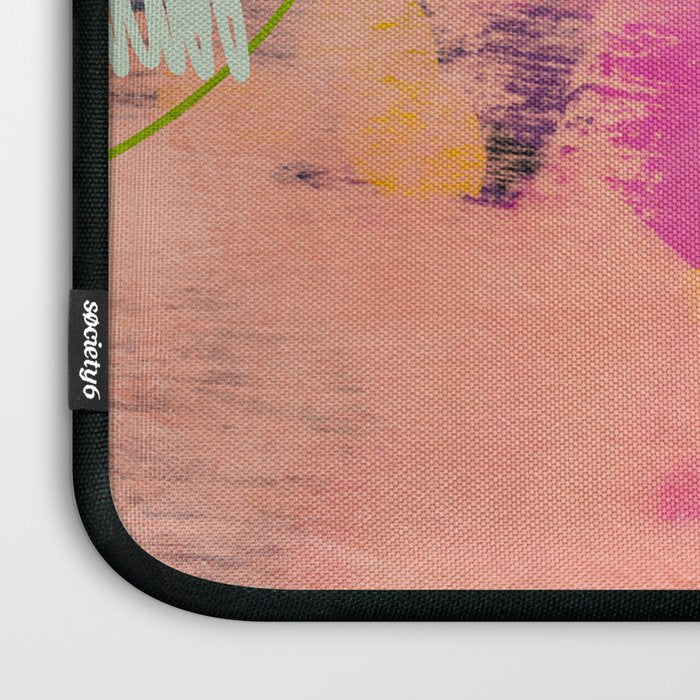 mixed abstract brush color study art 1 Laptop Sleeve Gallery Image 3