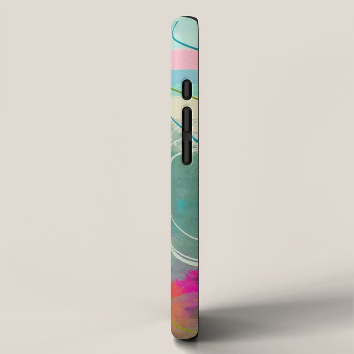 mixed abstract brush color study art 1 iPhone Case Gallery Image 2