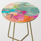 mixed abstract brush color study art 1 Side Table Gallery Image 2