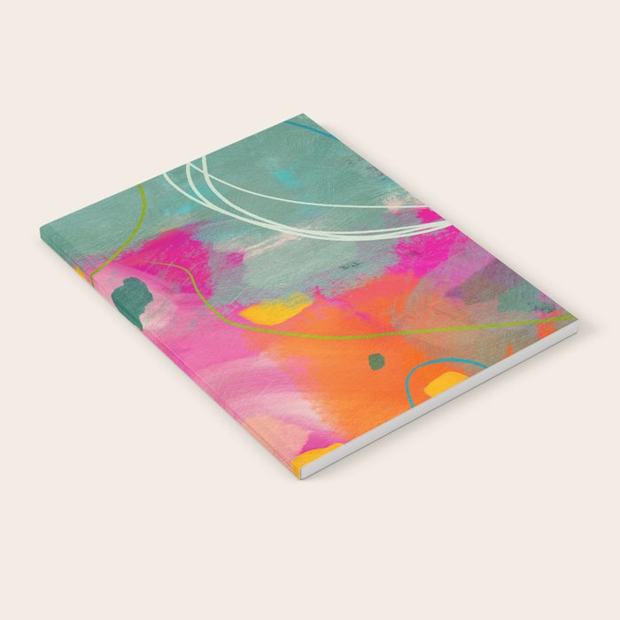 mixed abstract brush color study art 1 Notebook Gallery Image 2