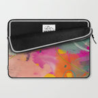 mixed abstract brush color study art 1 Laptop Sleeve Gallery Image 2