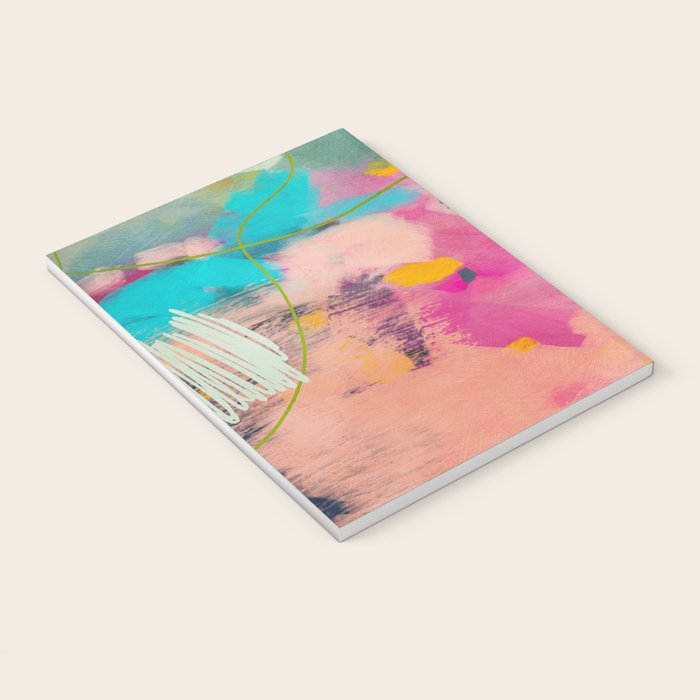 mixed abstract brush color study art 1 Notebook Gallery Image 3