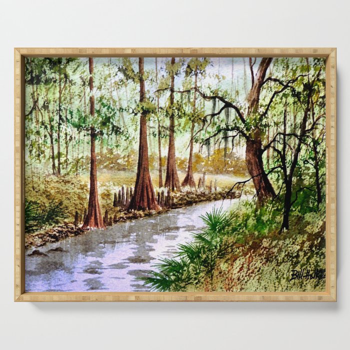 Sopchoppy River Florida Serving Tray Gallery Image 1
