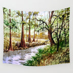Sopchoppy River Florida Wall Tapestry Gallery Image 4