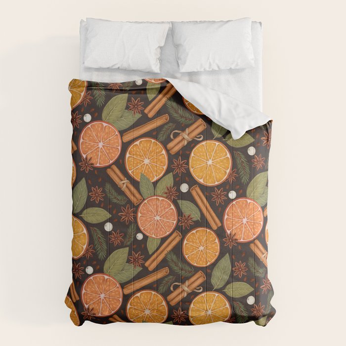 Winter Spice in Charcoal Comforter Gallery Image 1