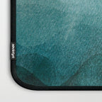 Sunrise in the mountains, dawn, teal, abstract watercolor Laptop Sleeve Gallery Image 3