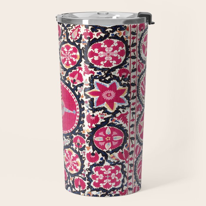 Ura Tube Suzani Northeast Uzbekistan Embroidery Print Travel Mug Gallery Image 2