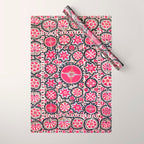 Ura Tube Suzani Northeast Uzbekistan Embroidery Print Wrapping Paper Gallery Image 1