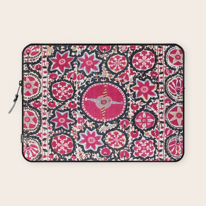 Ura Tube Suzani Northeast Uzbekistan Embroidery Print Laptop Sleeve Gallery Image 1