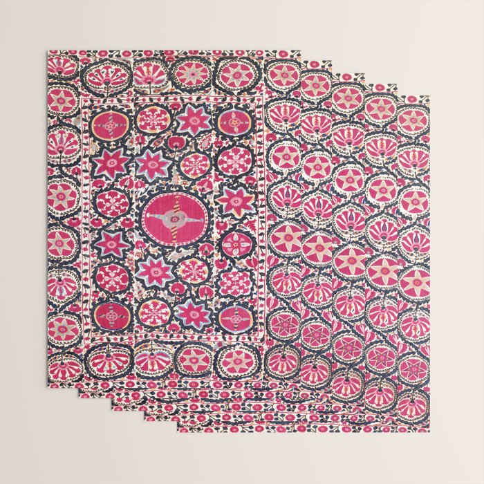 Ura Tube Suzani Northeast Uzbekistan Embroidery Print Wrapping Paper Gallery Image 3