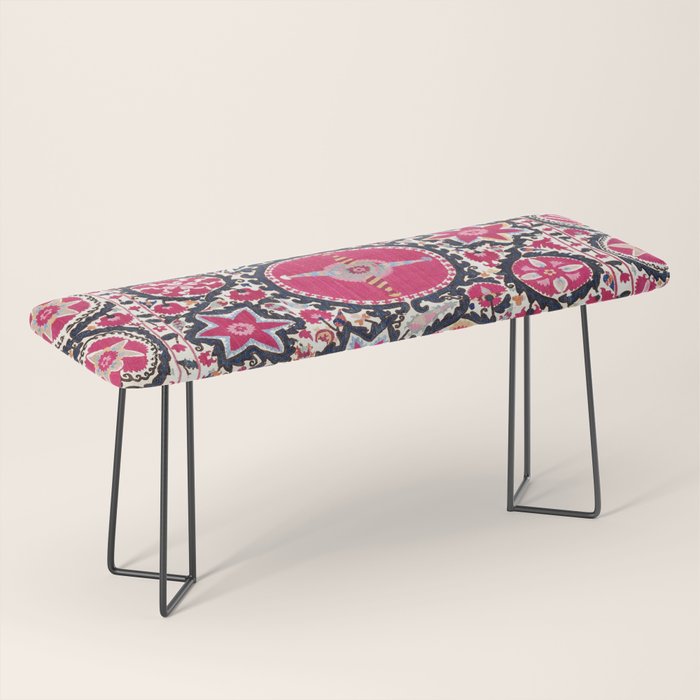 Ura Tube Suzani Northeast Uzbekistan Embroidery Print Bench Gallery Image 1