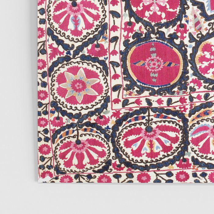 Ura Tube Suzani Northeast Uzbekistan Embroidery Print Poster Gallery Image 3