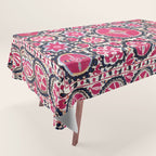Ura Tube Suzani Northeast Uzbekistan Embroidery Print Tablecloth Gallery Image 1