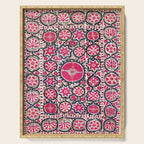 Ura Tube Suzani Northeast Uzbekistan Embroidery Print Serving Tray Gallery Image 1