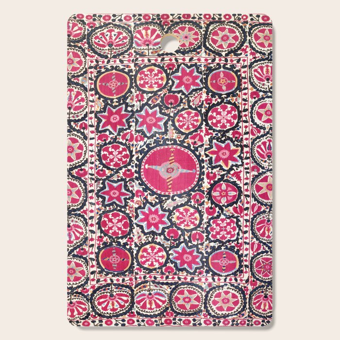 Ura Tube Suzani Northeast Uzbekistan Embroidery Print Cutting Board Gallery Image 1