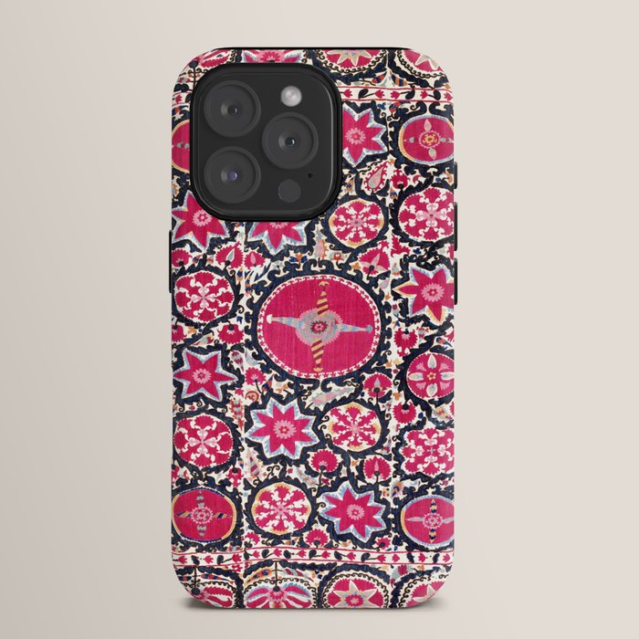 Ura Tube Suzani Northeast Uzbekistan Embroidery Print iPhone Case Gallery Image 15