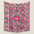 Ura Tube Suzani Northeast Uzbekistan Embroidery Print Wall Tapestry Gallery Image 4