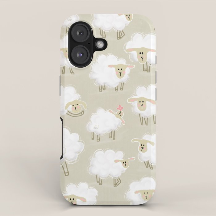 Herd of sheep iPhone Case Gallery Image 1