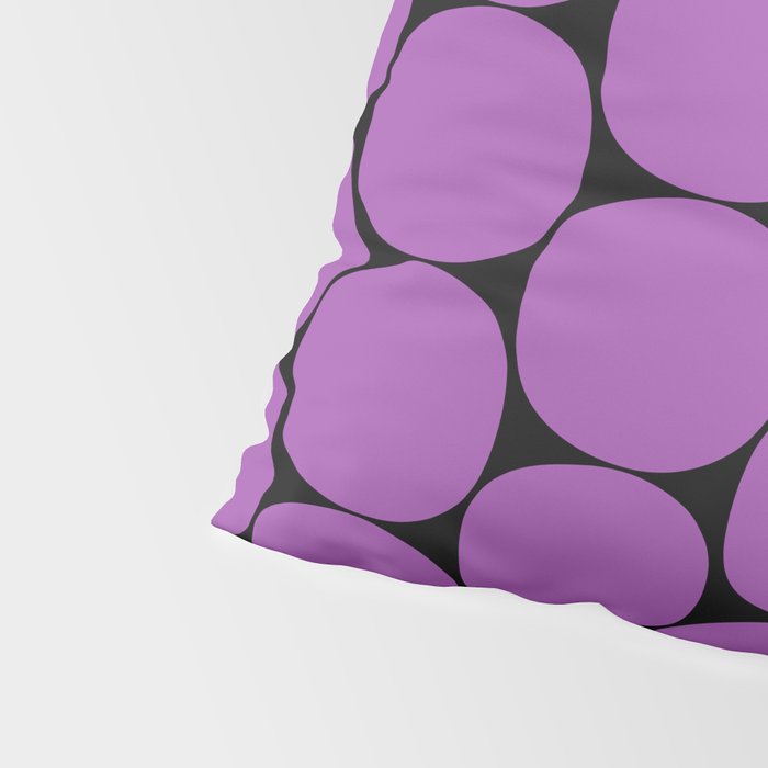 Halloween Mod Dots Pattern in Purple and Black Pillow Sham Gallery Image 4