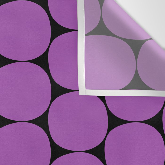 Halloween Mod Dots Pattern in Purple and Black Wall Tapestry Gallery Image 3