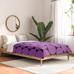 Halloween Mod Dots Pattern in Purple and Black Comforter Gallery Image 2