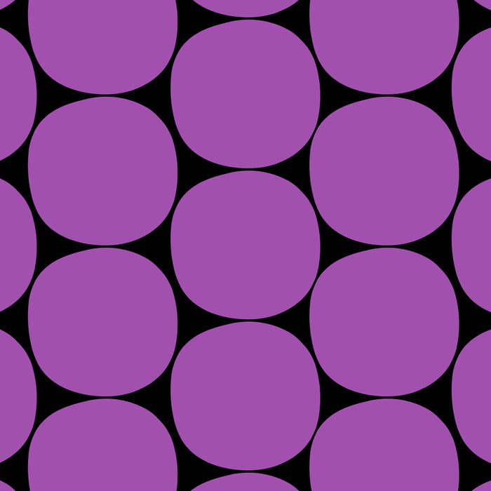 Halloween Mod Dots Pattern in Purple and Black Coffee Mug Gallery Image 2