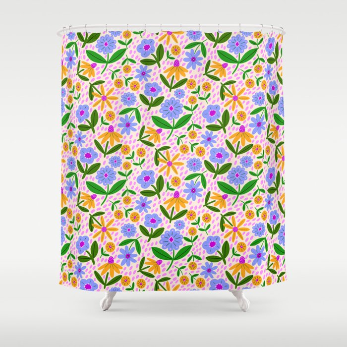 Summer Bright Floral #1 Shower Curtain Gallery Image 1