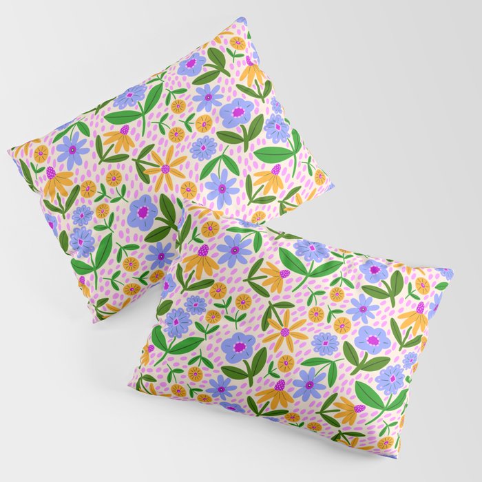 Summer Bright Floral #1 Pillow Sham Gallery Image 3