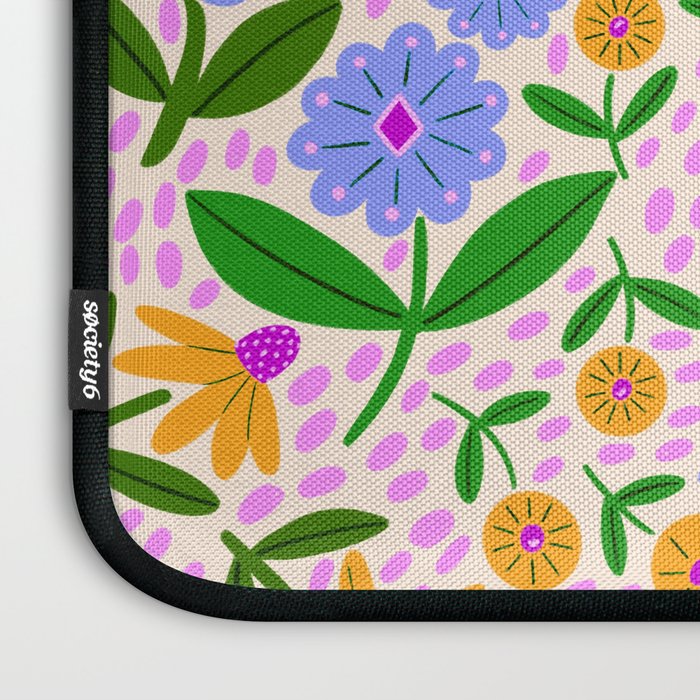 Summer Bright Floral #1 Laptop Sleeve Gallery Image 3