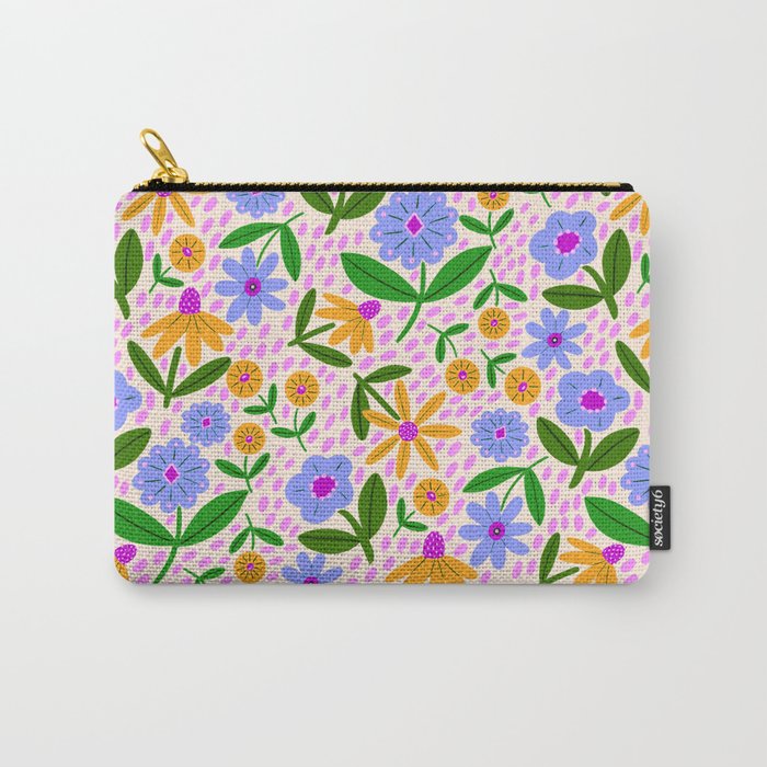 Summer Bright Floral #1 Carry All Pouch Gallery Image 1