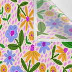 Summer Bright Floral #1 Wall Tapestry Gallery Image 3