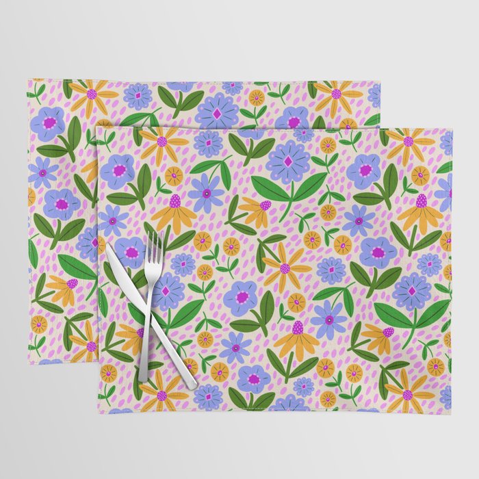 Summer Bright Floral #1 Placemat Gallery Image 1