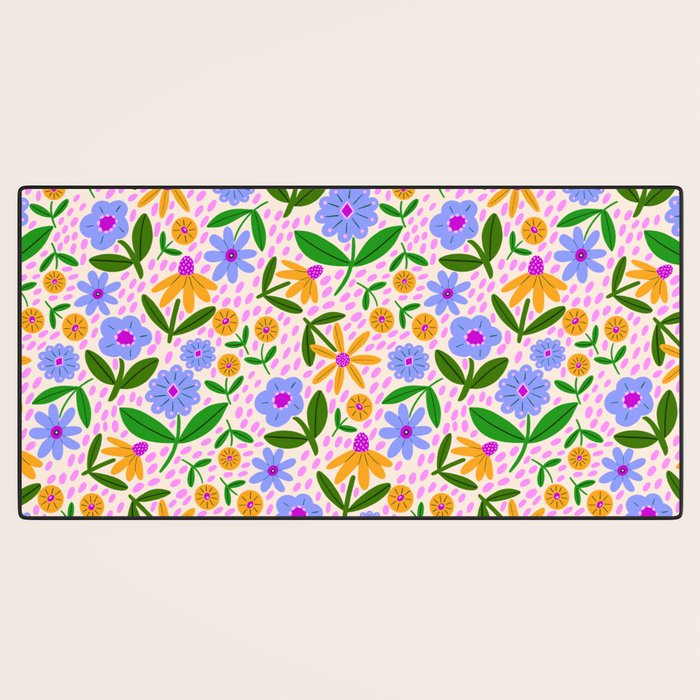 Summer Bright Floral #1 Desk Mat Gallery Image 3