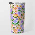 Summer Bright Floral #1 Travel Mug Gallery Image 3
