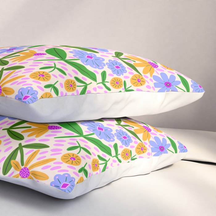 Summer Bright Floral #1 Pillow Sham Gallery Image 3