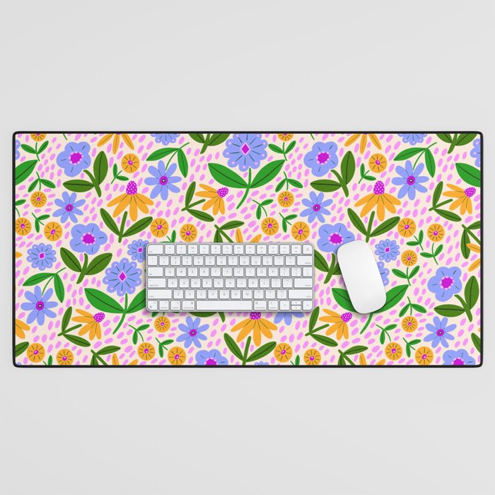 Summer Bright Floral #1 Desk Mat Gallery Image 1