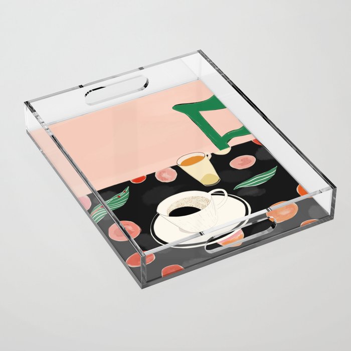 Morning Coffee Acrylic Tray Gallery Image 1
