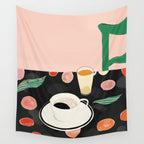 Morning Coffee Wall Tapestry Gallery Image 4