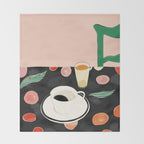 Morning Coffee Throw Blanket Gallery Image 2